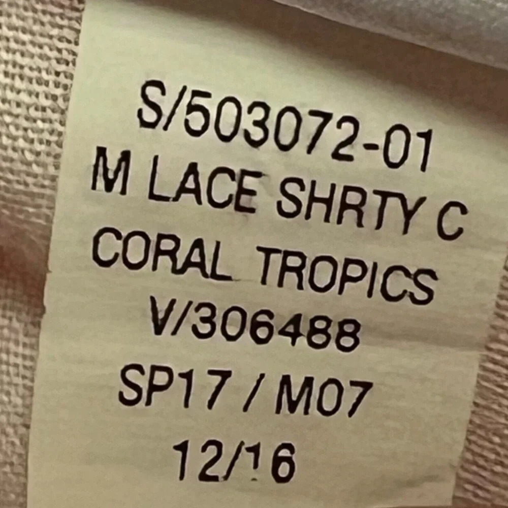 Old Navy Mini Short Girls 10 Regular‎ Coral  Lace Crochet Frayed Boho NEW Beachy